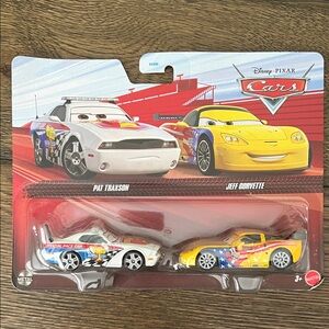 Disney Cars Pat Traxson and Jeff Gorvette Toy Cars